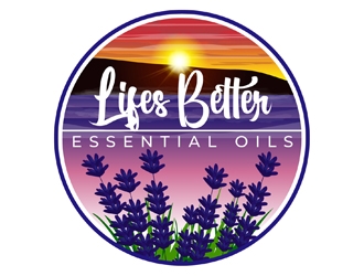 Lifes Better Essential Oils logo design by DreamLogoDesign