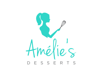 Amelies Desserts logo design by scolessi