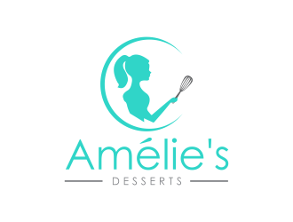 Amelies Desserts logo design by scolessi