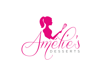Amelies Desserts logo design by scolessi