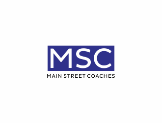 Main Street Coaches logo design by y7ce