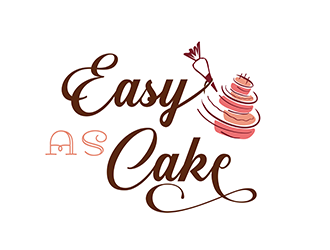 Easy As Cake logo design by 3Dlogos