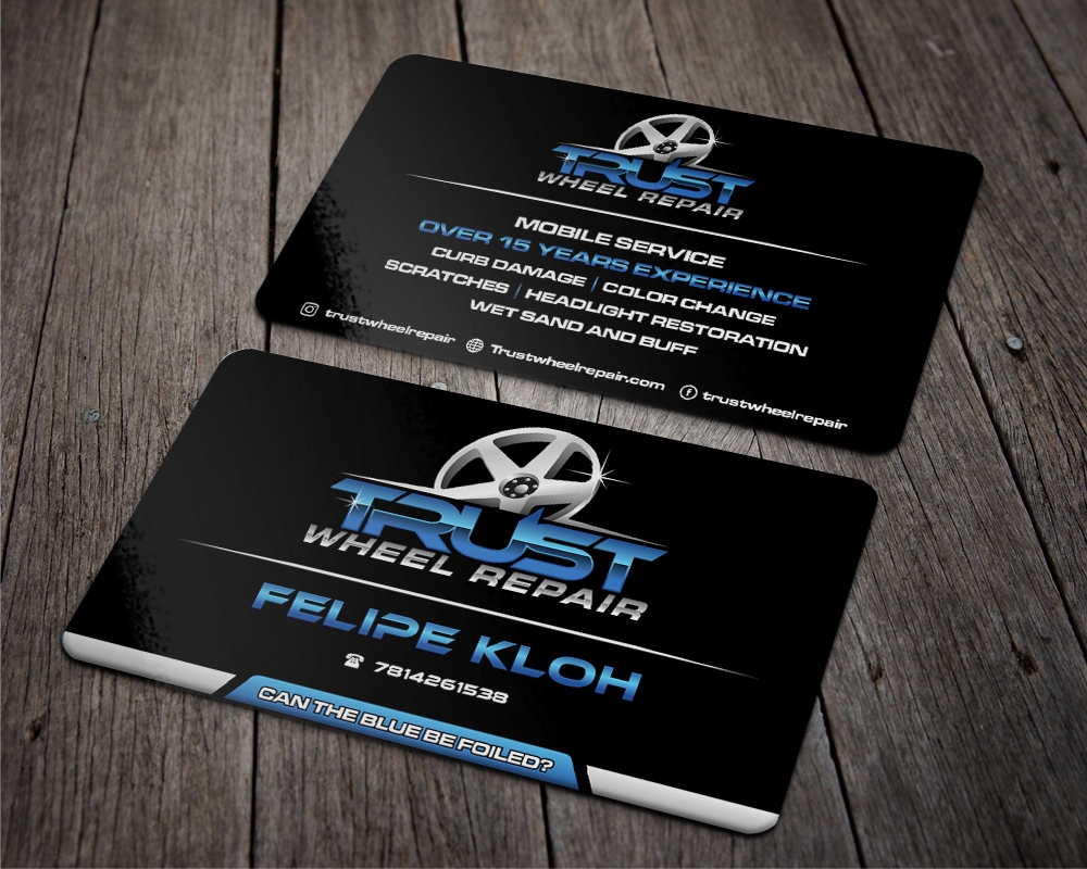 Trust Wheel Repair  logo design by zizze23