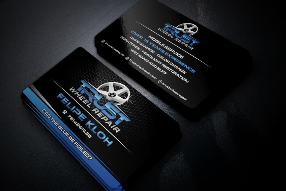 Trust Wheel Repair  logo design by zizze23