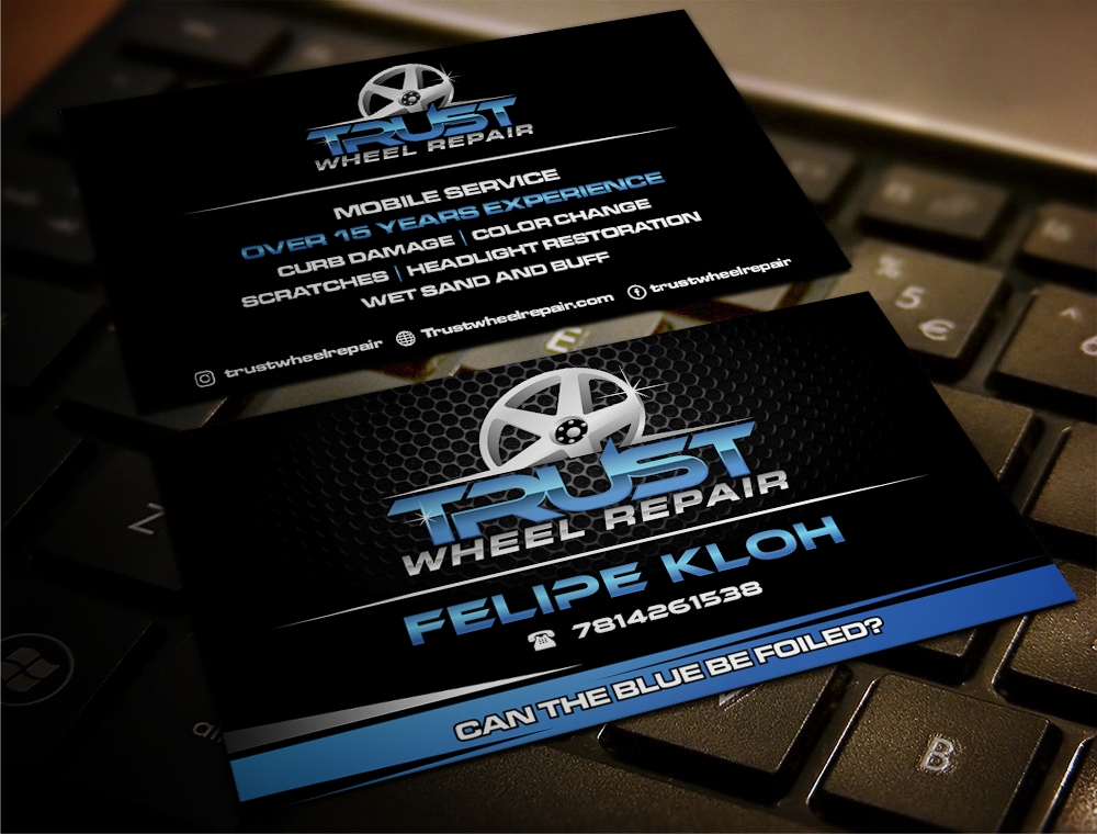 Trust Wheel Repair  logo design by zizze23