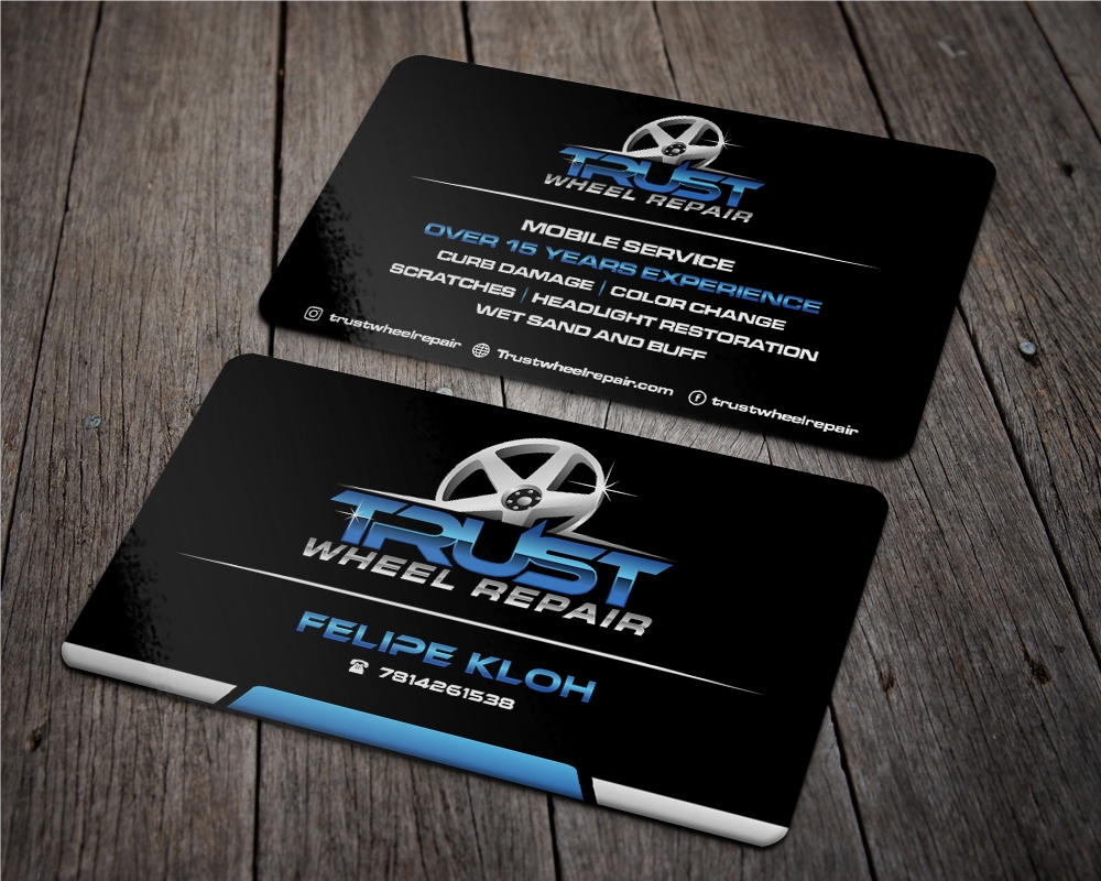 Trust Wheel Repair  logo design by zizze23