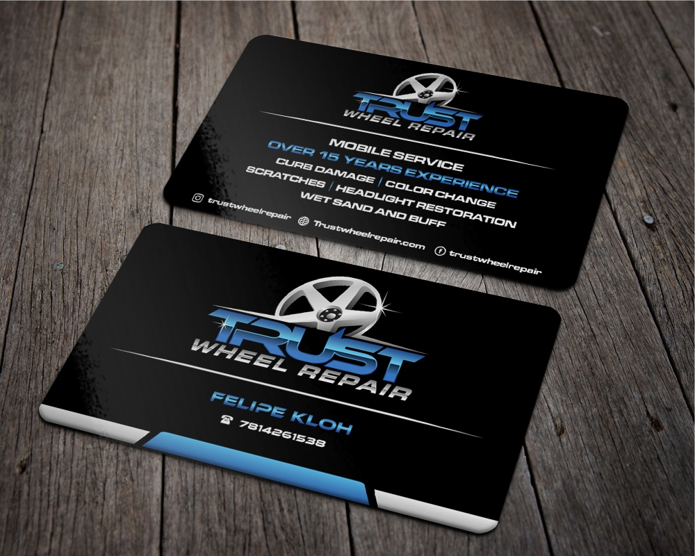 Trust Wheel Repair  logo design by zizze23