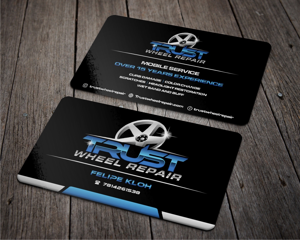 Trust Wheel Repair  logo design by zizze23