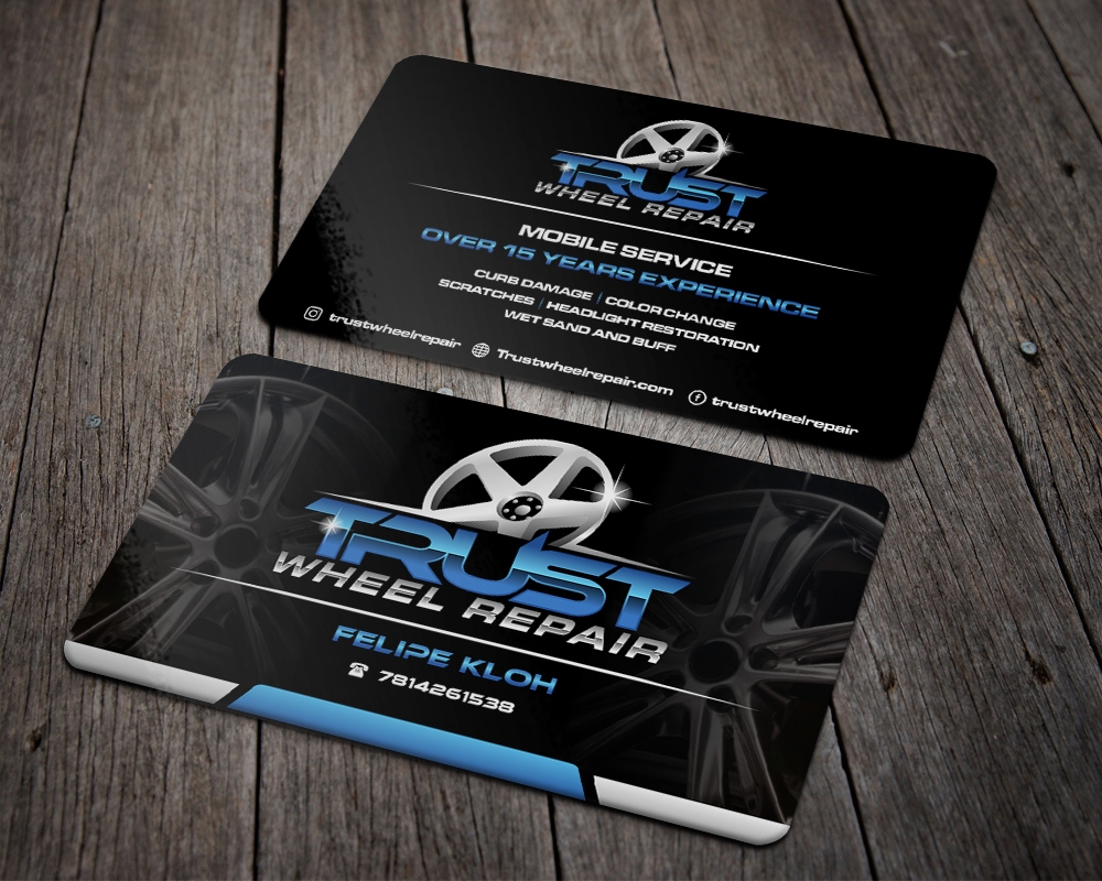 Trust Wheel Repair  logo design by zizze23