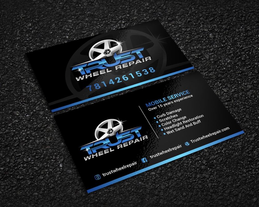 Trust Wheel Repair  logo design by Boomstudioz