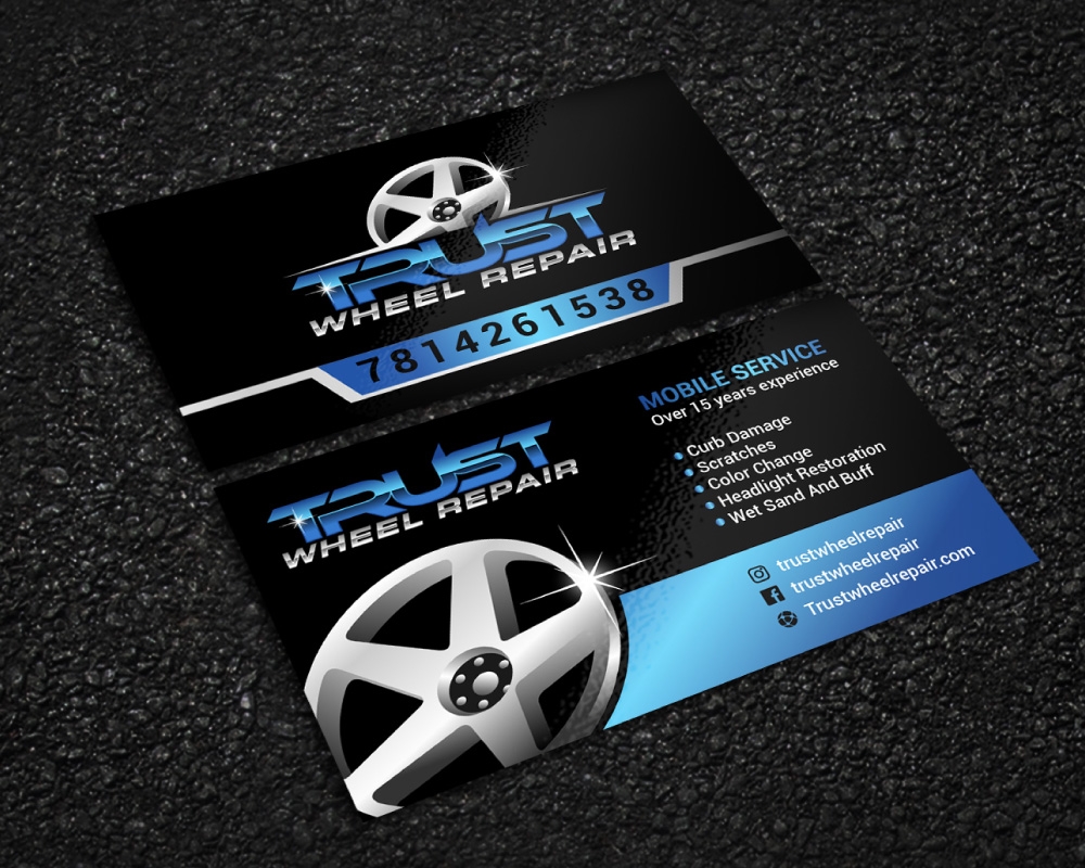 Trust Wheel Repair  logo design by Boomstudioz