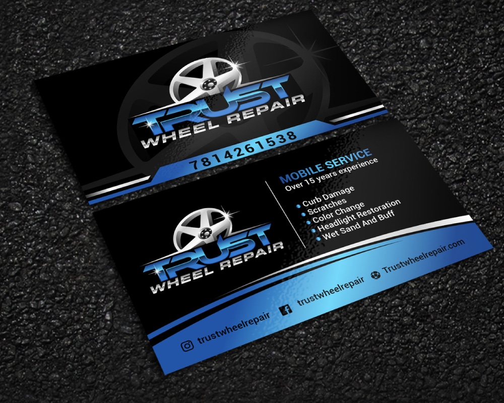Trust Wheel Repair  logo design by Boomstudioz