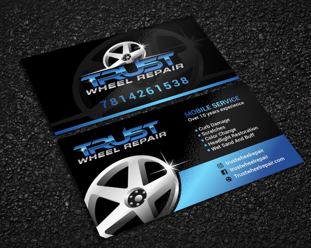 Trust Wheel Repair  logo design by Boomstudioz