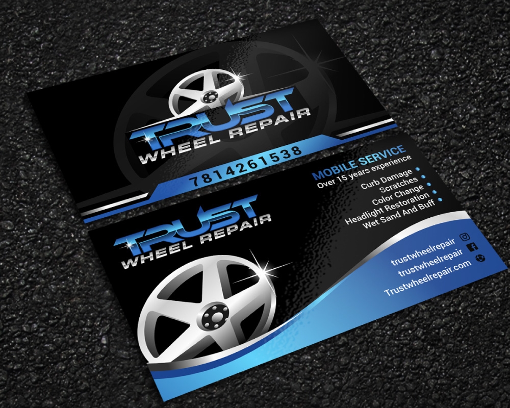 Trust Wheel Repair  logo design by Boomstudioz