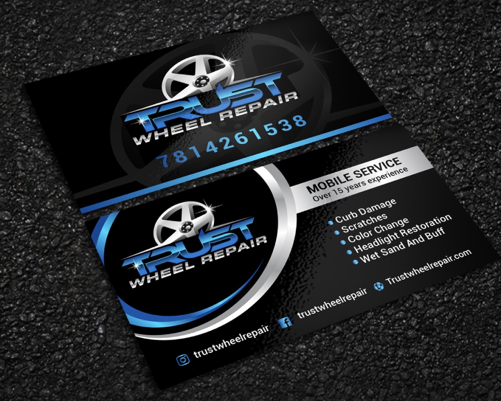 Trust Wheel Repair  logo design by Boomstudioz