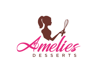 Amelies Desserts logo design by bricton