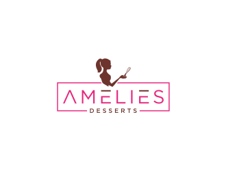 Amelies Desserts logo design by bricton