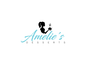 Amelies Desserts logo design by haidar