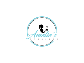 Amelies Desserts logo design by haidar