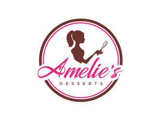 Amelies Desserts logo design by bricton