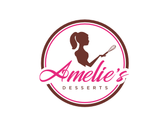 Amelies Desserts logo design by bricton