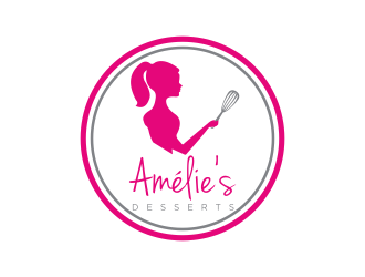 Amelies Desserts logo design by scolessi