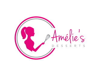 Amelies Desserts logo design by scolessi