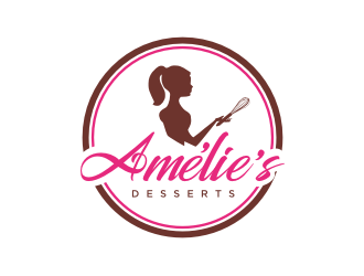 Amelies Desserts logo design by bricton