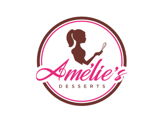 Amelies Desserts logo design by bricton