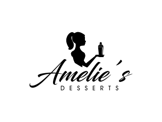 Amelies Desserts logo design by oke2angconcept