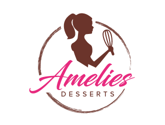 Amelies Desserts logo design by czars