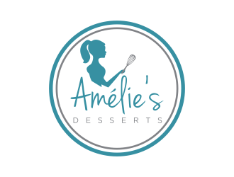 Amelies Desserts logo design by scolessi