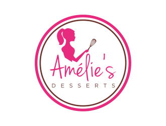 Amelies Desserts logo design by scolessi