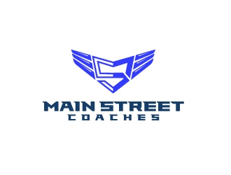 Main Street Coaches logo design by josephope