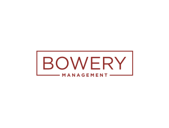 Bowery Management  logo design by bricton