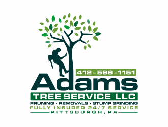 Adams Tree Service, LLC  logo design by hidro