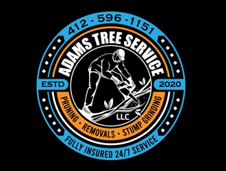 Adams Tree Service, LLC  logo design by DreamLogoDesign