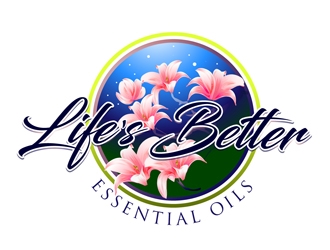Lifes Better Essential Oils logo design by DreamLogoDesign