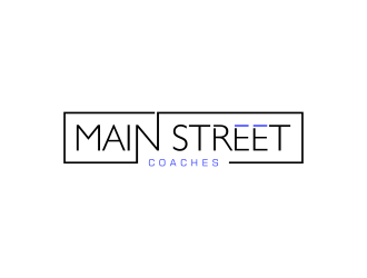 Main Street Coaches logo design by yunda