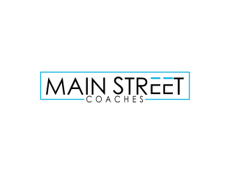 Main Street Coaches logo design by giphone