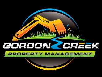 Gordon Creek Property Management  logo design by REDCROW