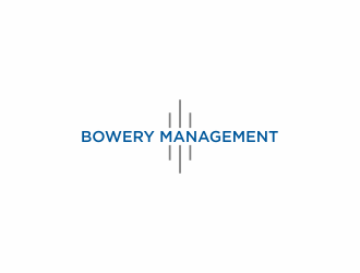 Bowery Management  logo design by menanagan