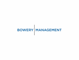 Bowery Management  logo design by menanagan