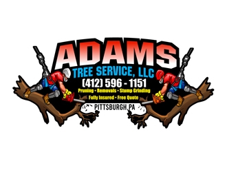 Adams Tree Service, LLC  logo design by DreamLogoDesign