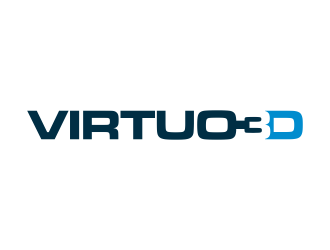 Virtuo 3D logo design by p0peye