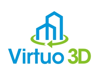 Virtuo 3D logo design by cikiyunn