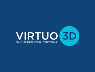 Virtuo 3D logo design by scolessi