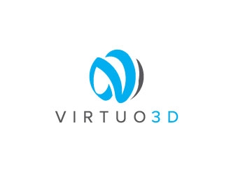 Virtuo 3D logo design by maze