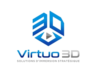 Virtuo 3D logo design by aura