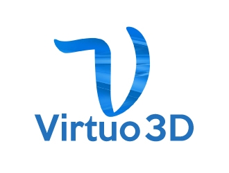 Virtuo 3D logo design by AamirKhan